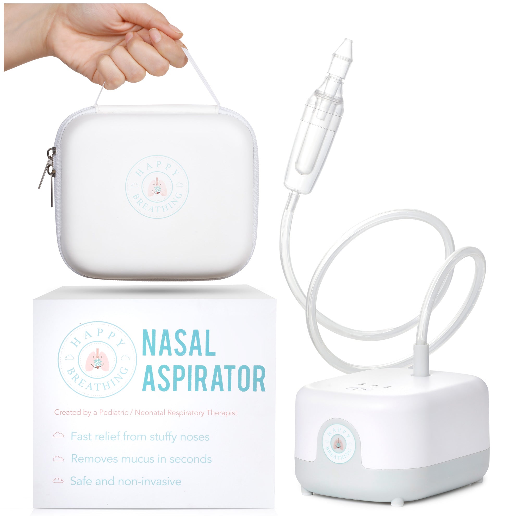 Babyhug Baby Nasal Aspirator With 24 Sponge Filters  - Blue main image 0